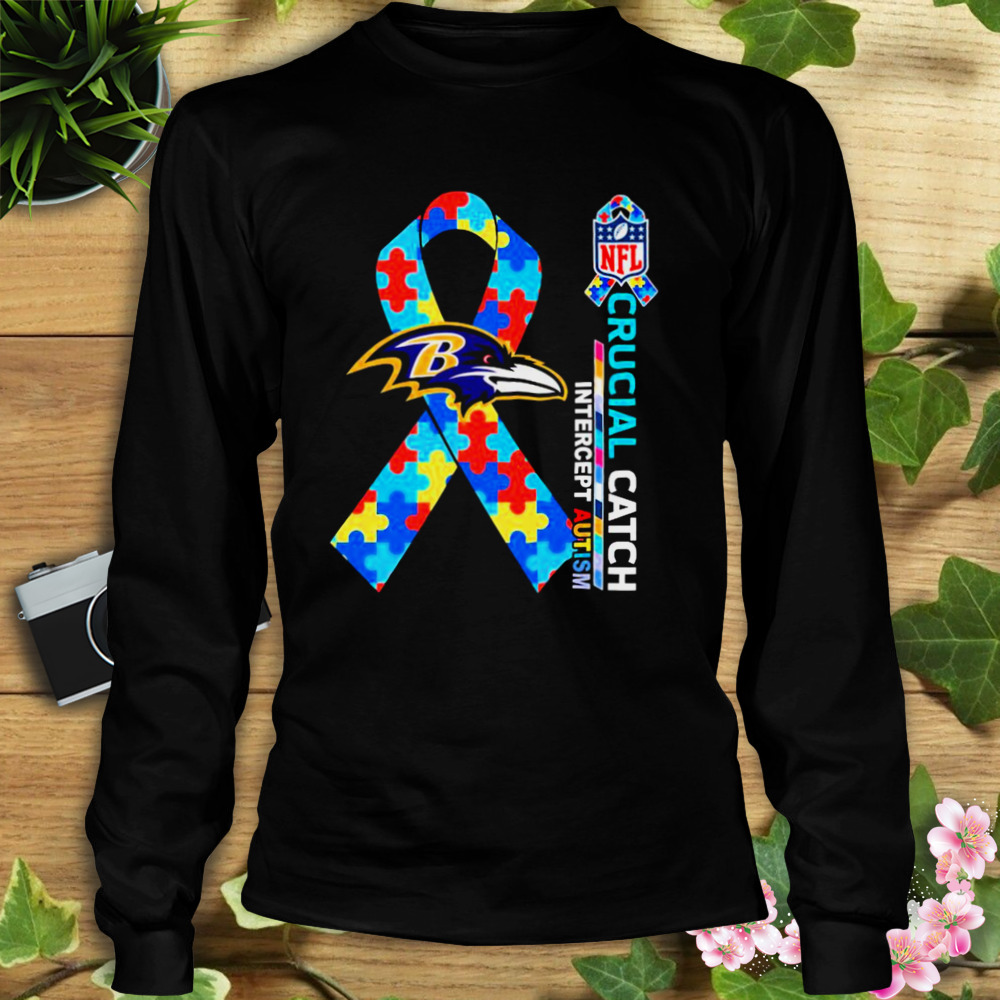 2023 Baltimore Ravens Crucial Catch Intercept Autism Shirt