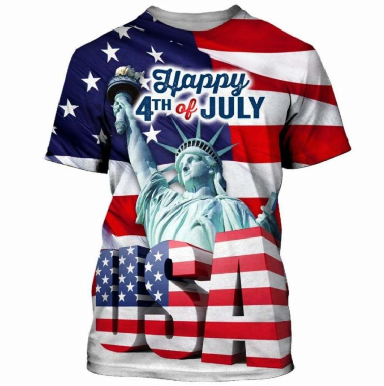 4th Of July Independence Day 3D All Over Print T-Shirt