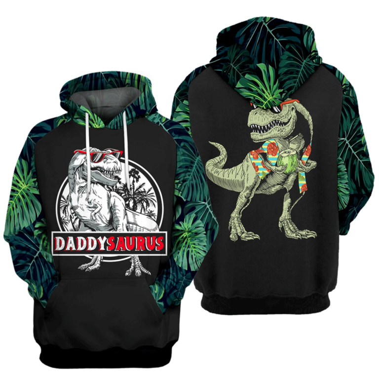 Father Dinosaur Daddysaurus 3D T-shirt