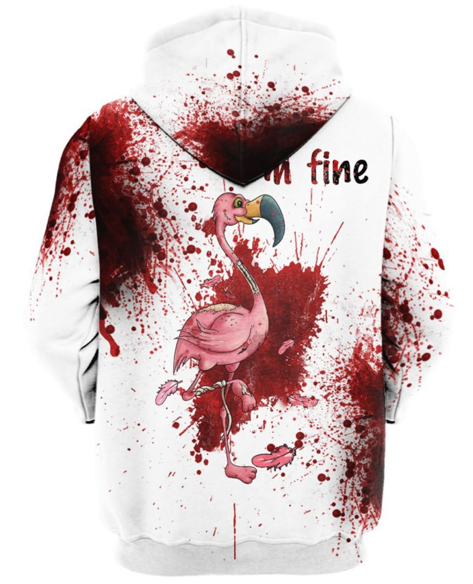 Flamingo Blood Halloween 3D T-Shirt