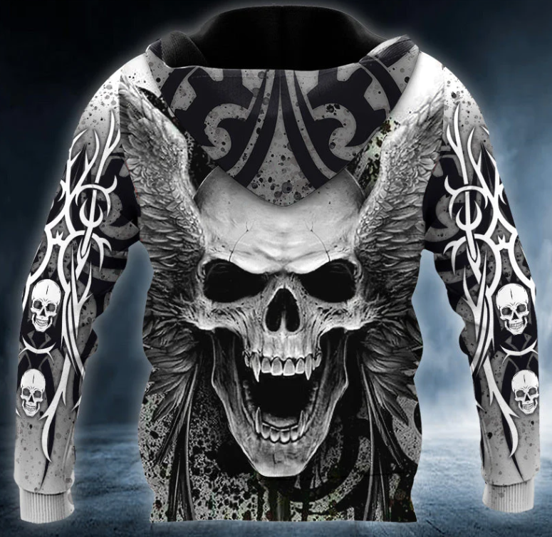 King Skull 3D Printed T Shirt