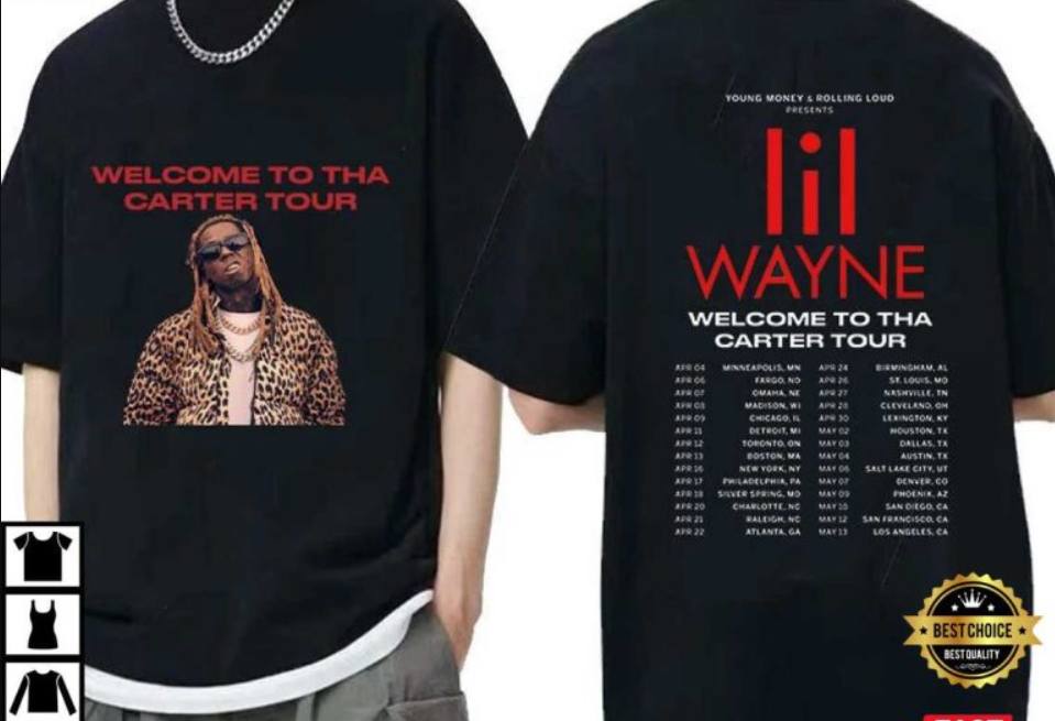 Lil Wayne Rapper 2023 Tour T-Shirt