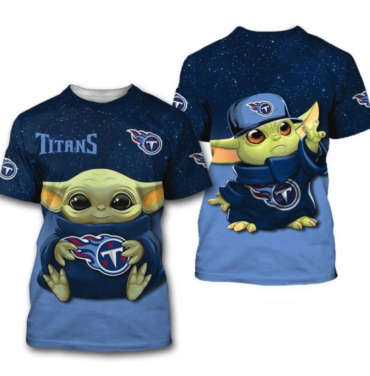 Tennessee Titans Baby Yoda 3D T-Shirt
