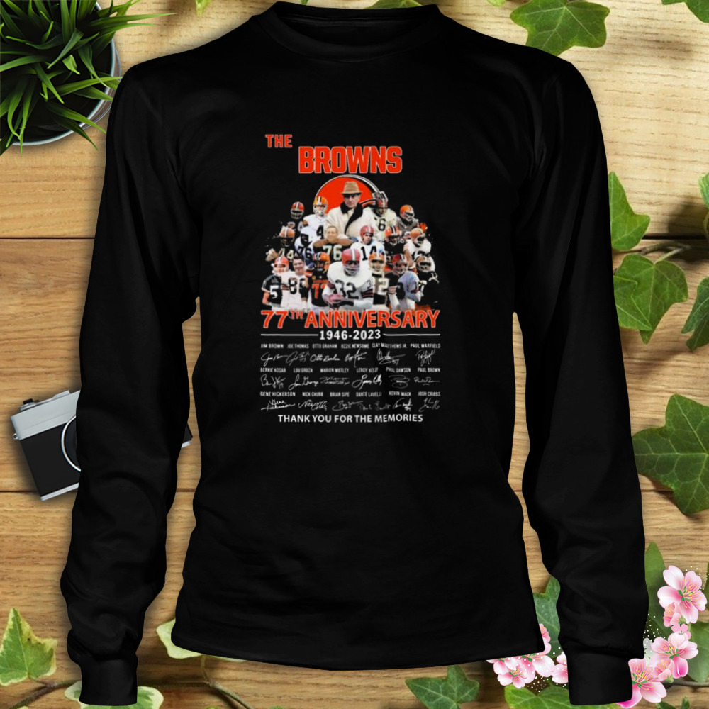 The Cleveland Browns 77th anniversary 1946 2023 thank you for the