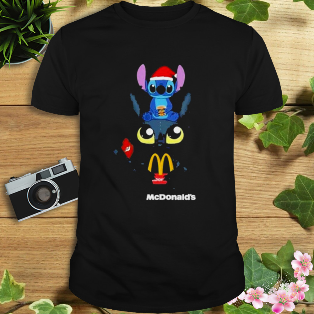 Baby Stitch and Toothless McDonald’s shirt
