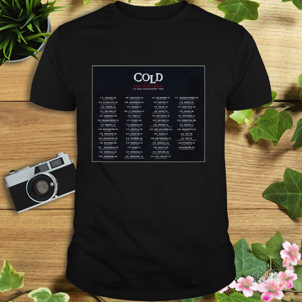 Cold Tour 2023 poster shirt