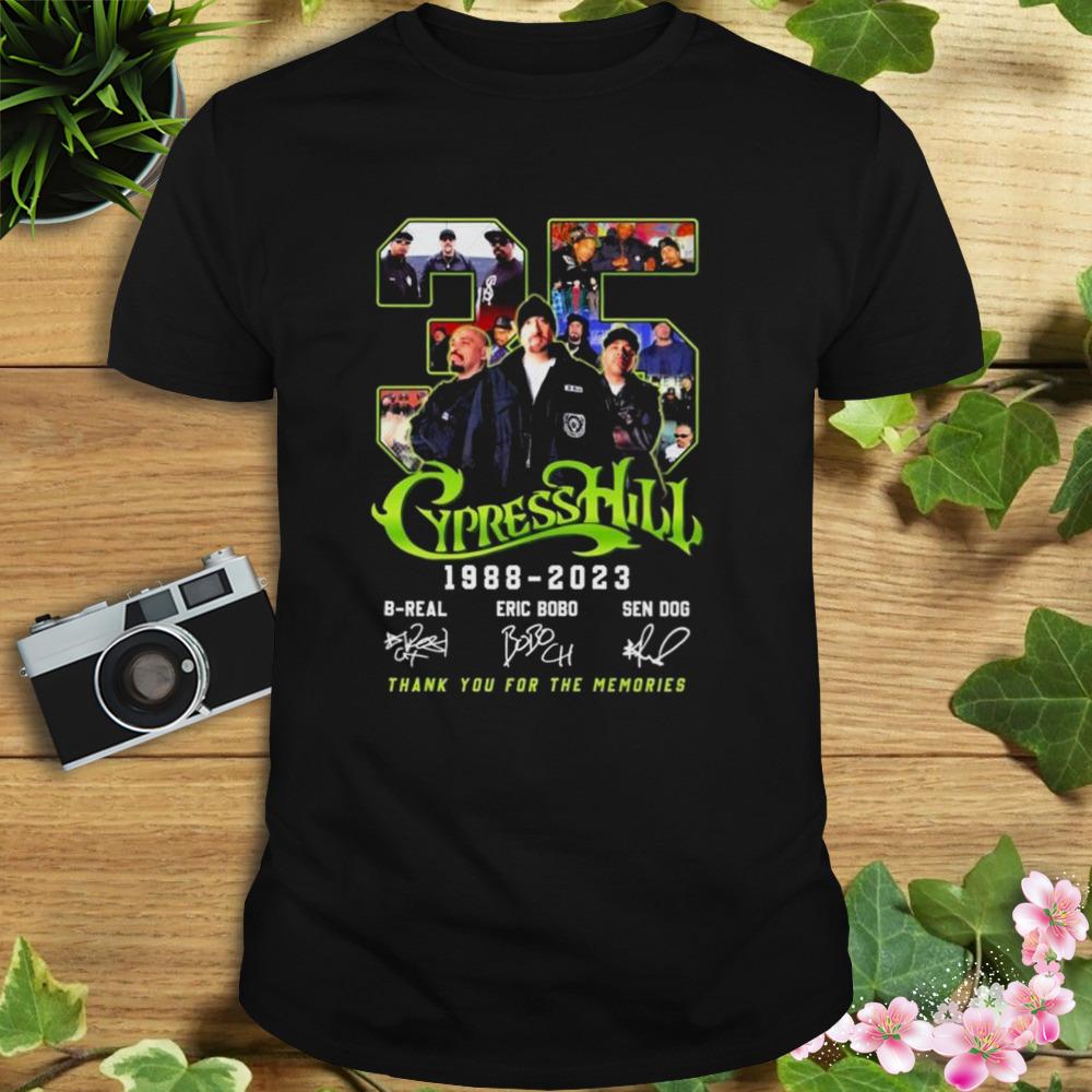 Cypress Hill 35 Years 1988-2023 Thank You For The Memories Signature Shirt