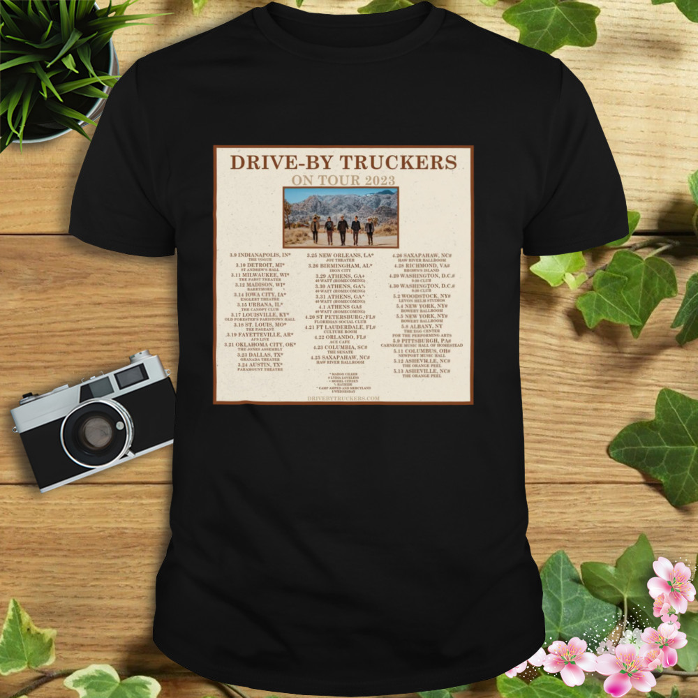 Drive-By Truckers Tour 2023 poster shirt