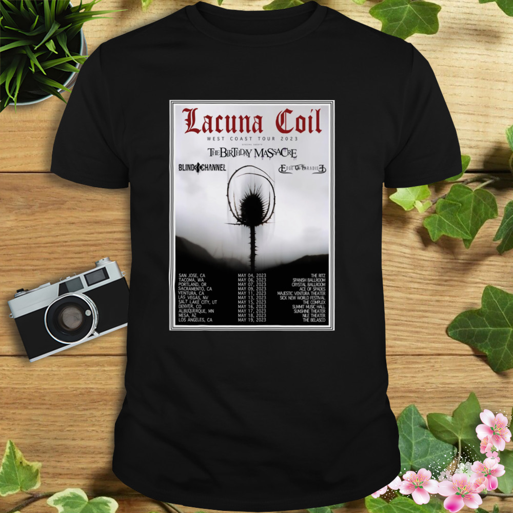 Lacuna Coil Tour 2023 poster shirt