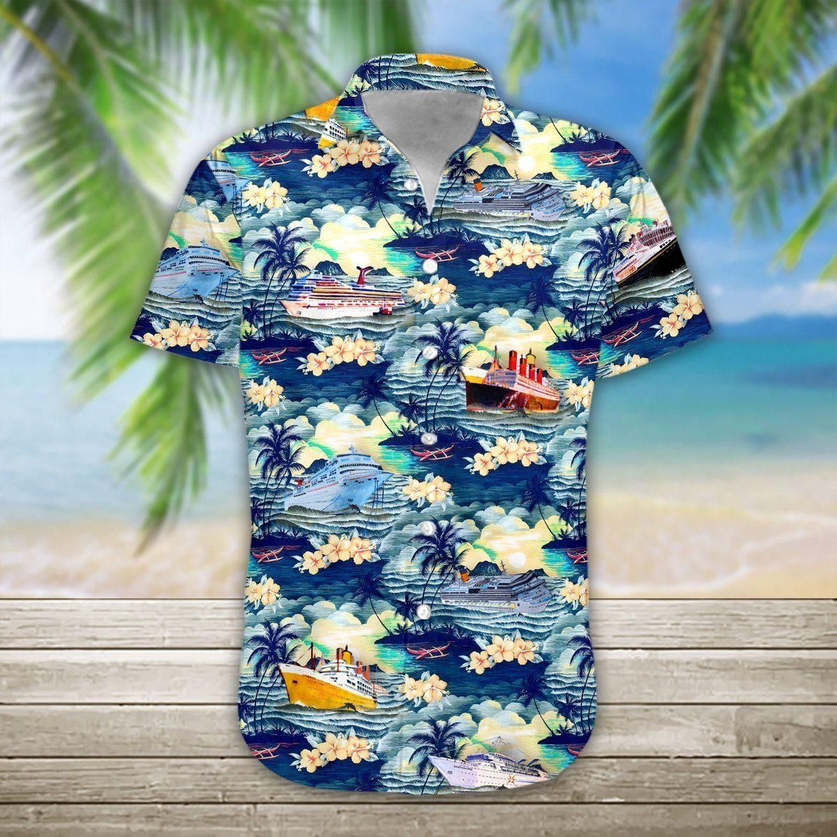 3D Cruise Aloha Hawaiian Shirt Colorful Short Sleeve Summer Beach Casual Shirt For Men And Women