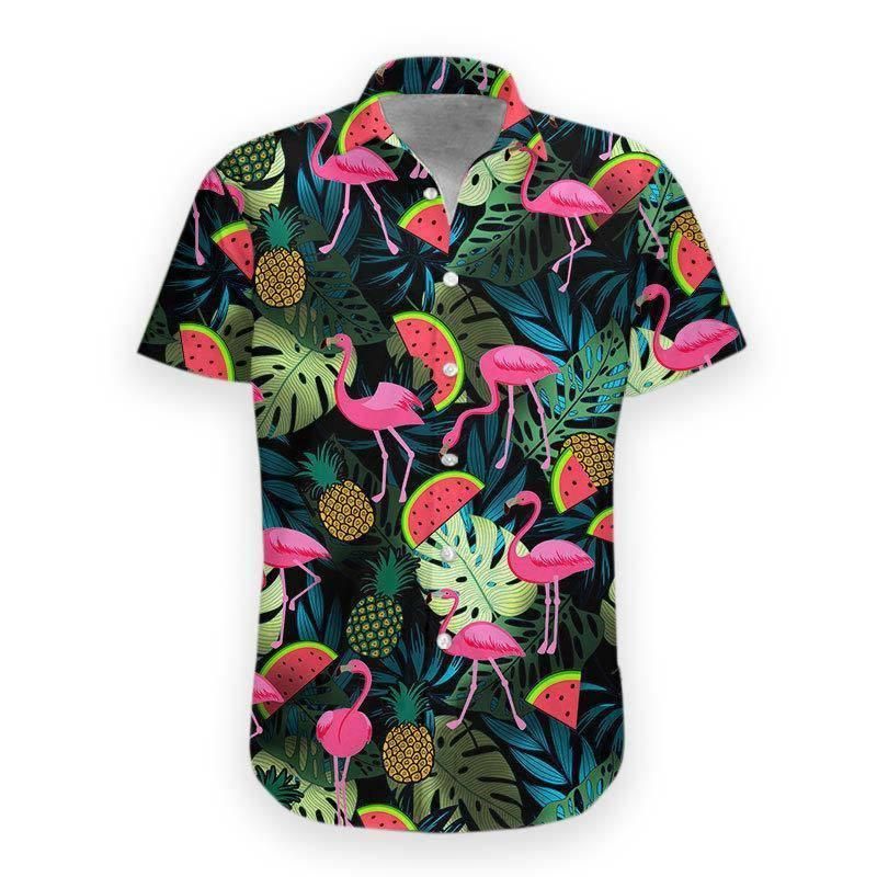 3D Flamingo Aloha Hawaiian Shirt Colorful Short Sleeve Summer Beach Casual Shirt For Men And Women