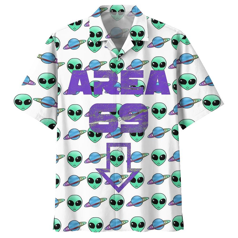 Alien Aloha Hawaiian Shirt Colorful Short Sleeve Summer Beach Casual Shirt For Men And Women