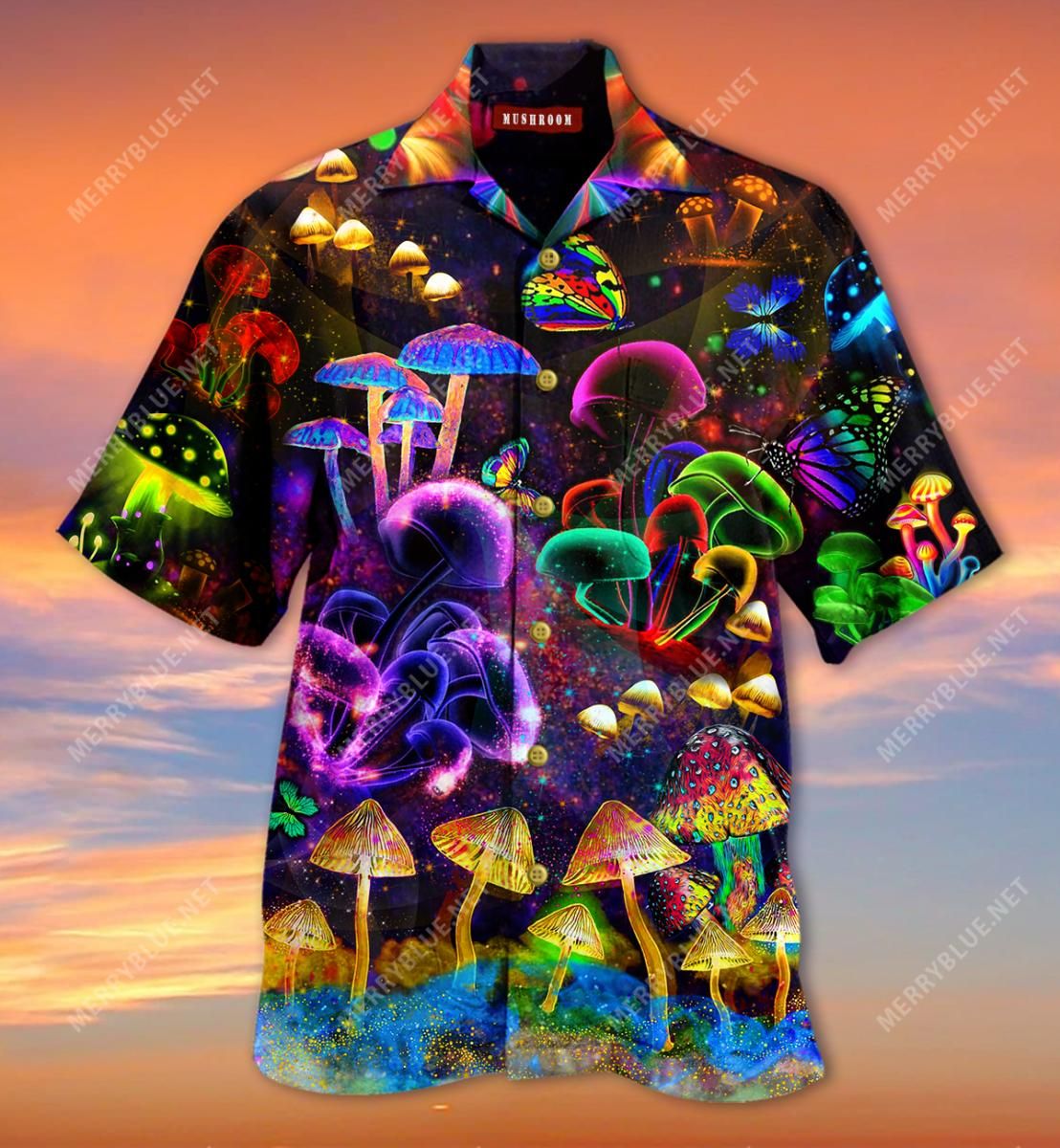 All Mushrooms Are Edible Some Only Once Aloha Hawaiian Shirt Colorful Short Sleeve Summer Beach Casual Shirt For Men And Women