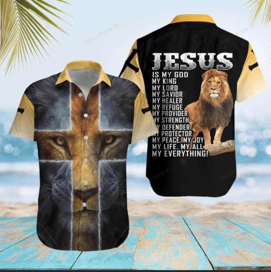 Jesus Aloha Hawaiian Shirt Colorful Short Sleeve Summer Beach Casual Shirt For Men And Women