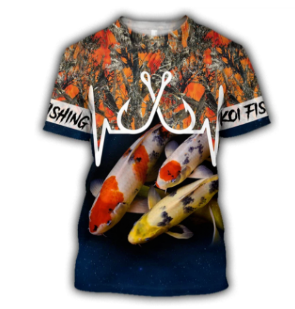 Koi Fishing Camo 3D shirt