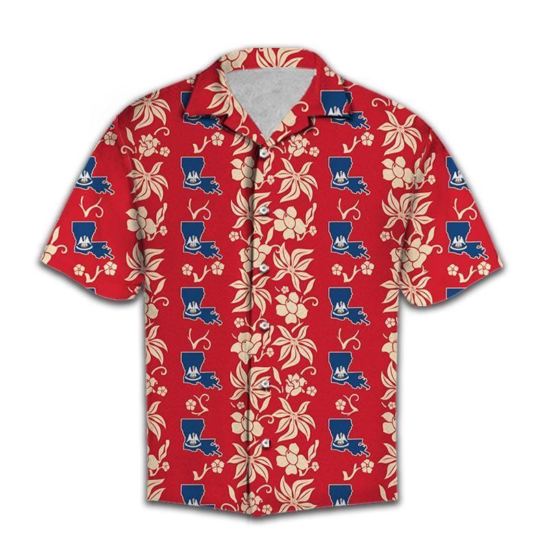 Louisiana Lover Aloha Hawaiian Shirt Colorful Short Sleeve Summer Beach Casual Shirt For Men And Women
