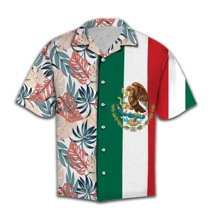 Mexico Tropical Aloha Hawaiian Shirt Colorful Short Sleeve Summer Beach Casual Shirt For Men And Women