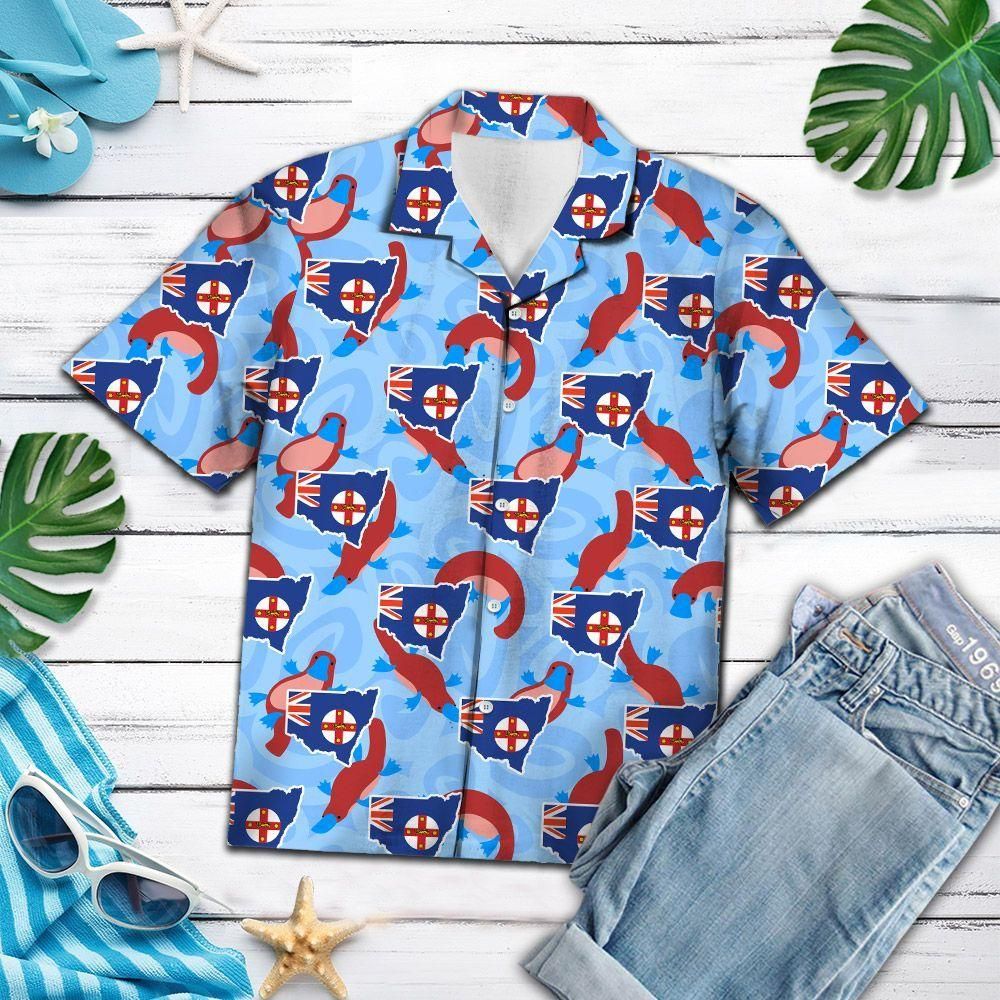 New South Wales Platypuses Aloha Hawaiian Shirt Colorful Short Sleeve Summer Beach Casual Shirt For Men And Women