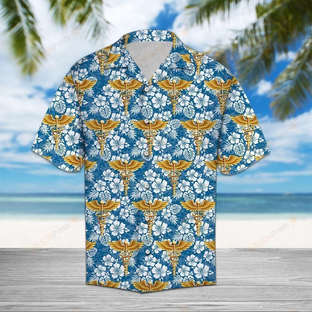 Nurse Tropical Aloha Hawaiian Shirt Colorful Short Sleeve Summer Beach Casual Shirt For Men And Women
