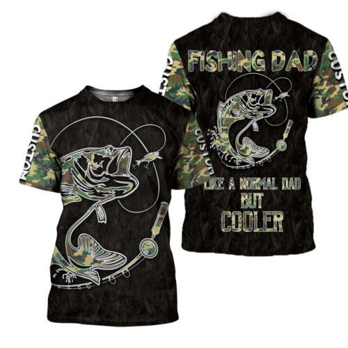 Personalized Fishing Dad 3d T-Shirt