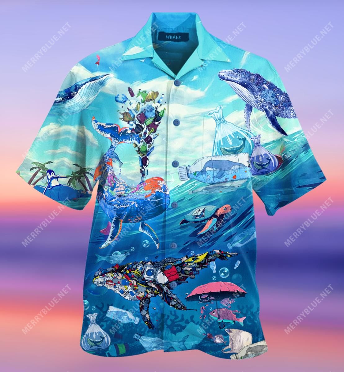 Save The Ocean Aloha Hawaiian Shirt Colorful Short Sleeve Summer Beach Casual Shirt For Men And Women