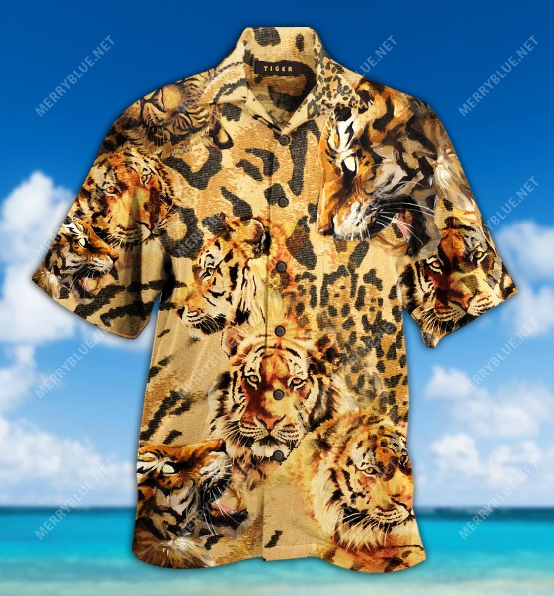 Stay Cool Tiger Aloha Hawaiian Shirt Colorful Short Sleeve Summer Beach Casual Shirt For Men And Women