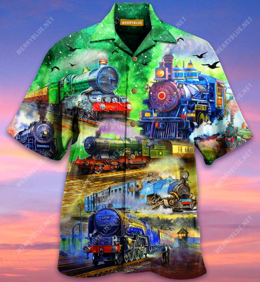 Train Life Is A Journey Enjoy The Ride Aloha Hawaiian Shirt Colorful Short Sleeve Summer Beach Casual Shirt For Men And Women