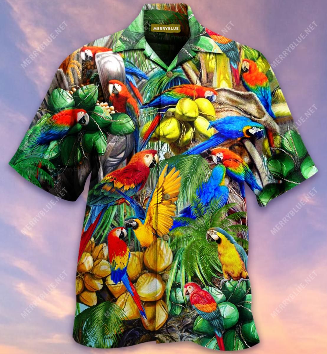 You Can Call Me Coconutholic Parrot Aloha Hawaiian Shirt Colorful Short Sleeve Summer Beach Casual Shirt For Men And Women