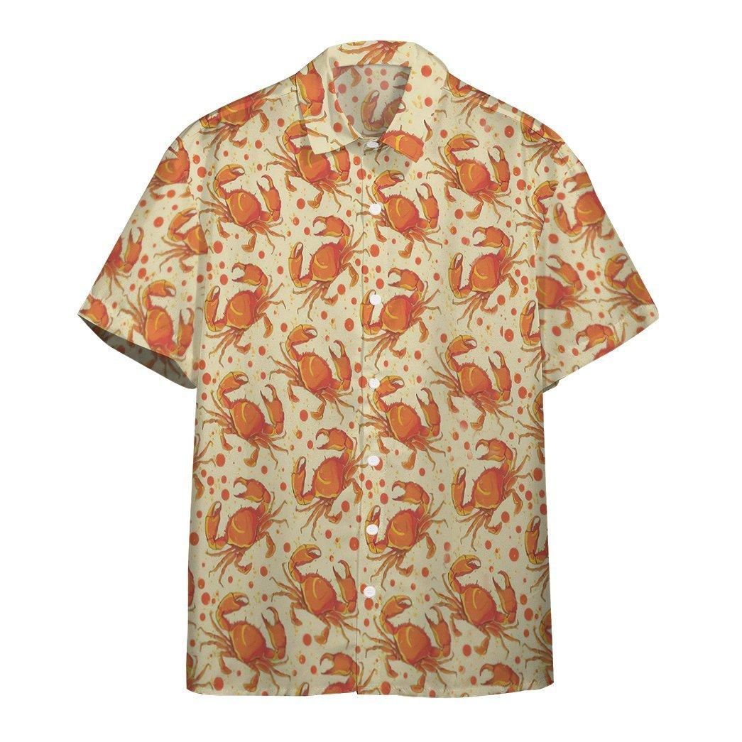 3D Crabs Aloha Hawaiian Shirt Colorful Short Sleeve Summer Beach Casual Shirt For Men And Women