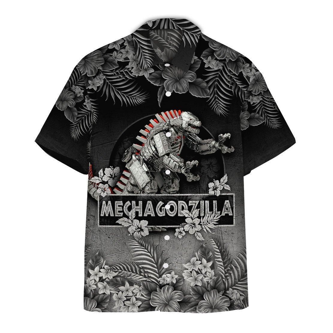 3D Mechagodzilla Mother Day Aloha Hawaiian Shirt Colorful Short Sleeve Summer Beach Casual Shirt For Men And Women