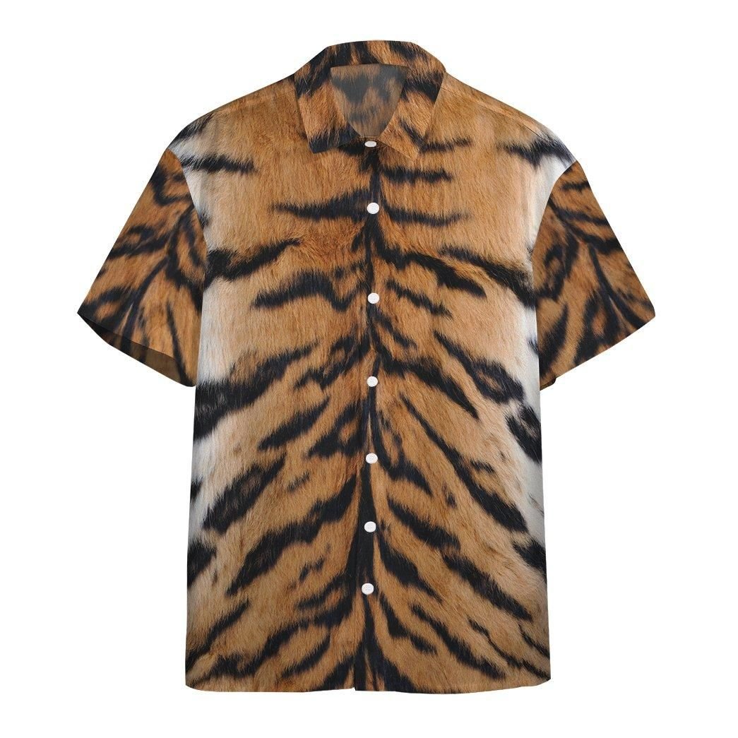 3D Tiger Aloha Hawaiian Shirt Colorful Short Sleeve Summer Beach Casual Shirt For Men And Women