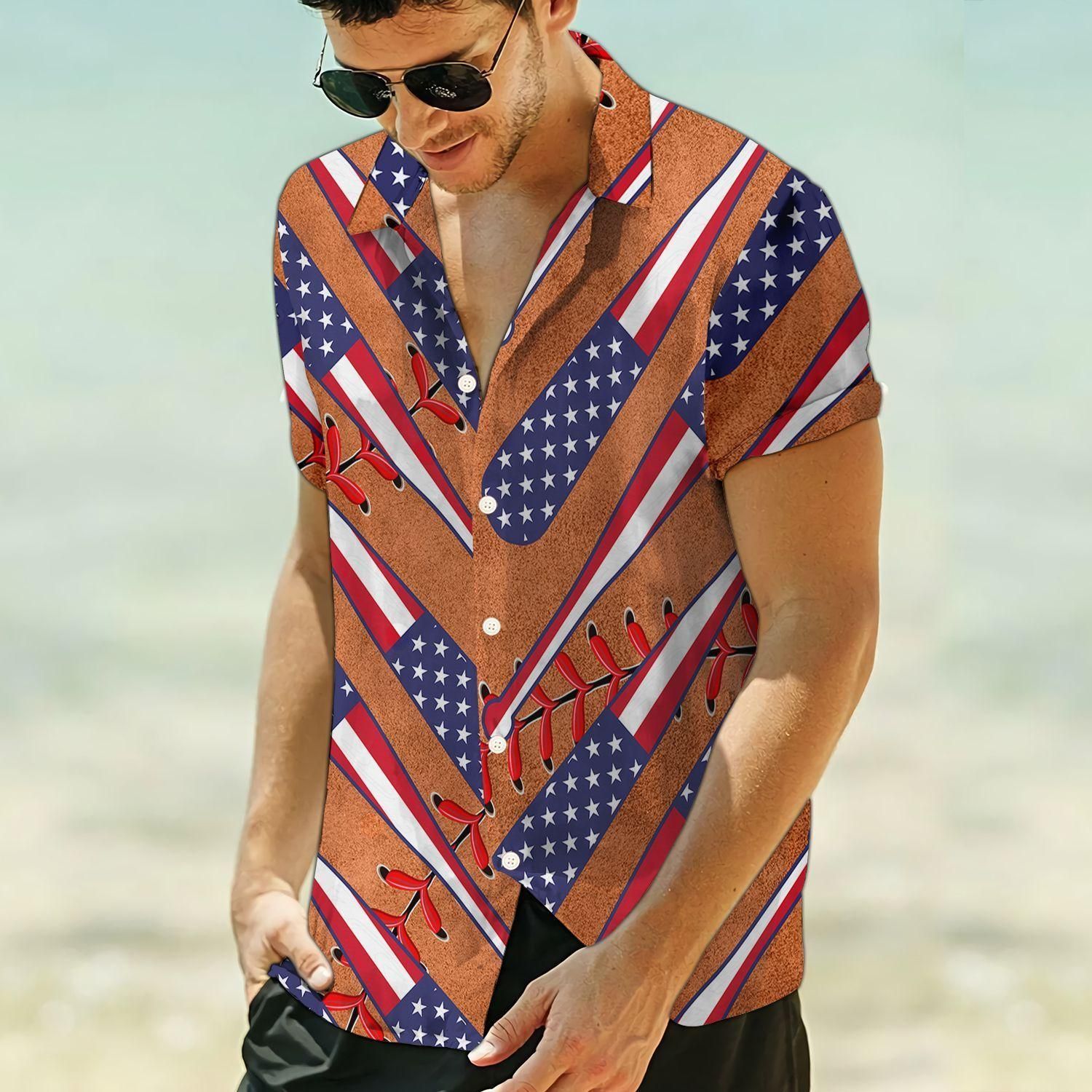 Baseball Bat Aloha Hawaiian Shirt Colorful Short Sleeve Summer Beach Casual Shirt For Men And Women