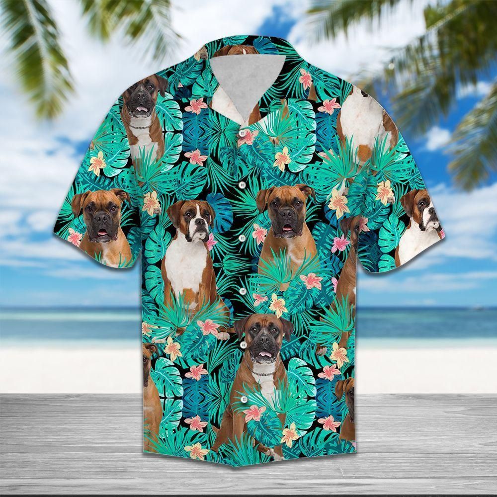 Boxer Tropical Aloha Hawaiian Shirt Colorful Short Sleeve Summer Beach Casual Shirt For Men And Women