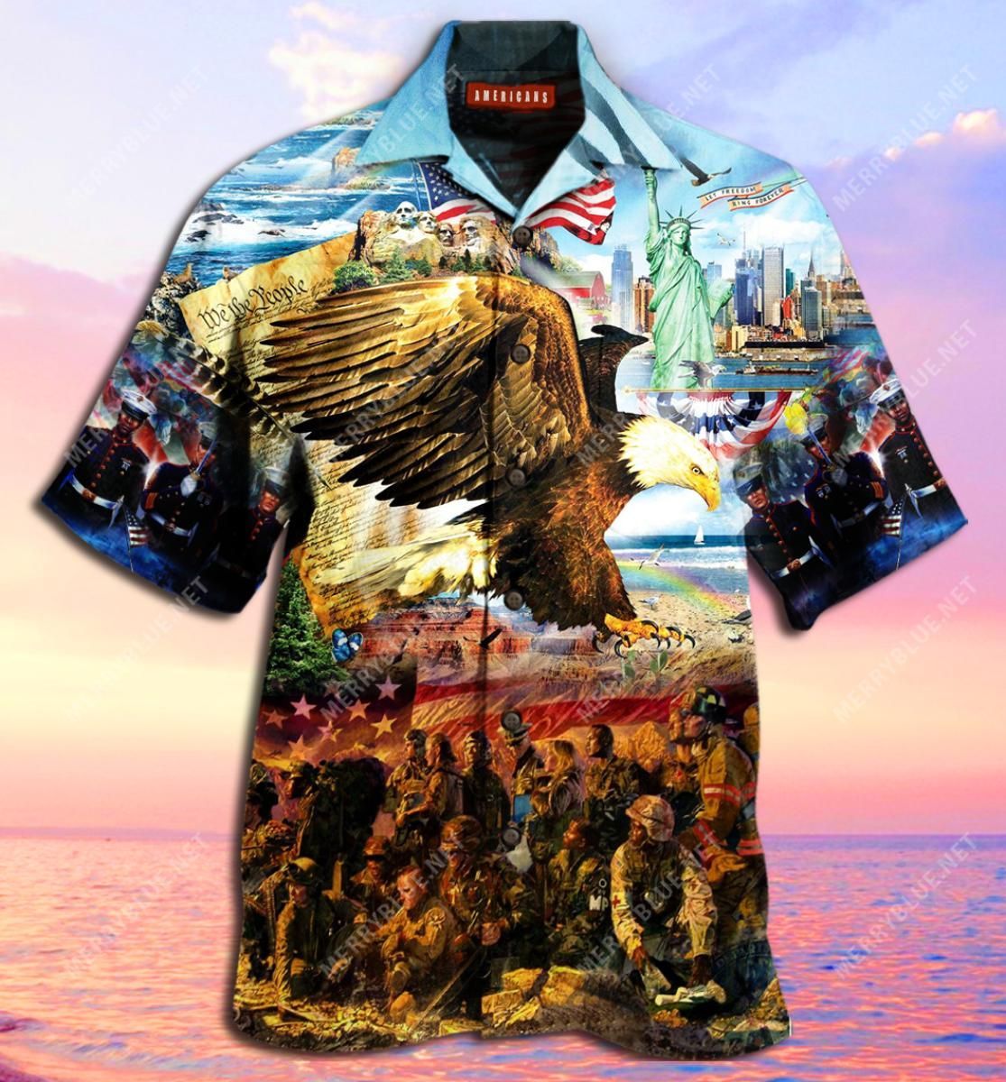 Call To Colors Freedom Isn'T Free Aloha Hawaiian Shirt Colorful Short Sleeve Summer Beach Casual Shirt For Men And Women