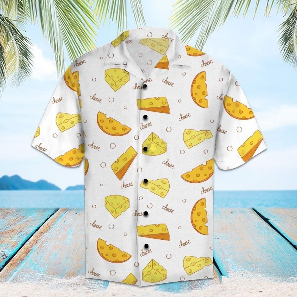 Cheese Aloha Hawaiian Shirt Colorful Short Sleeve Summer Beach Casual Shirt For Men And Women