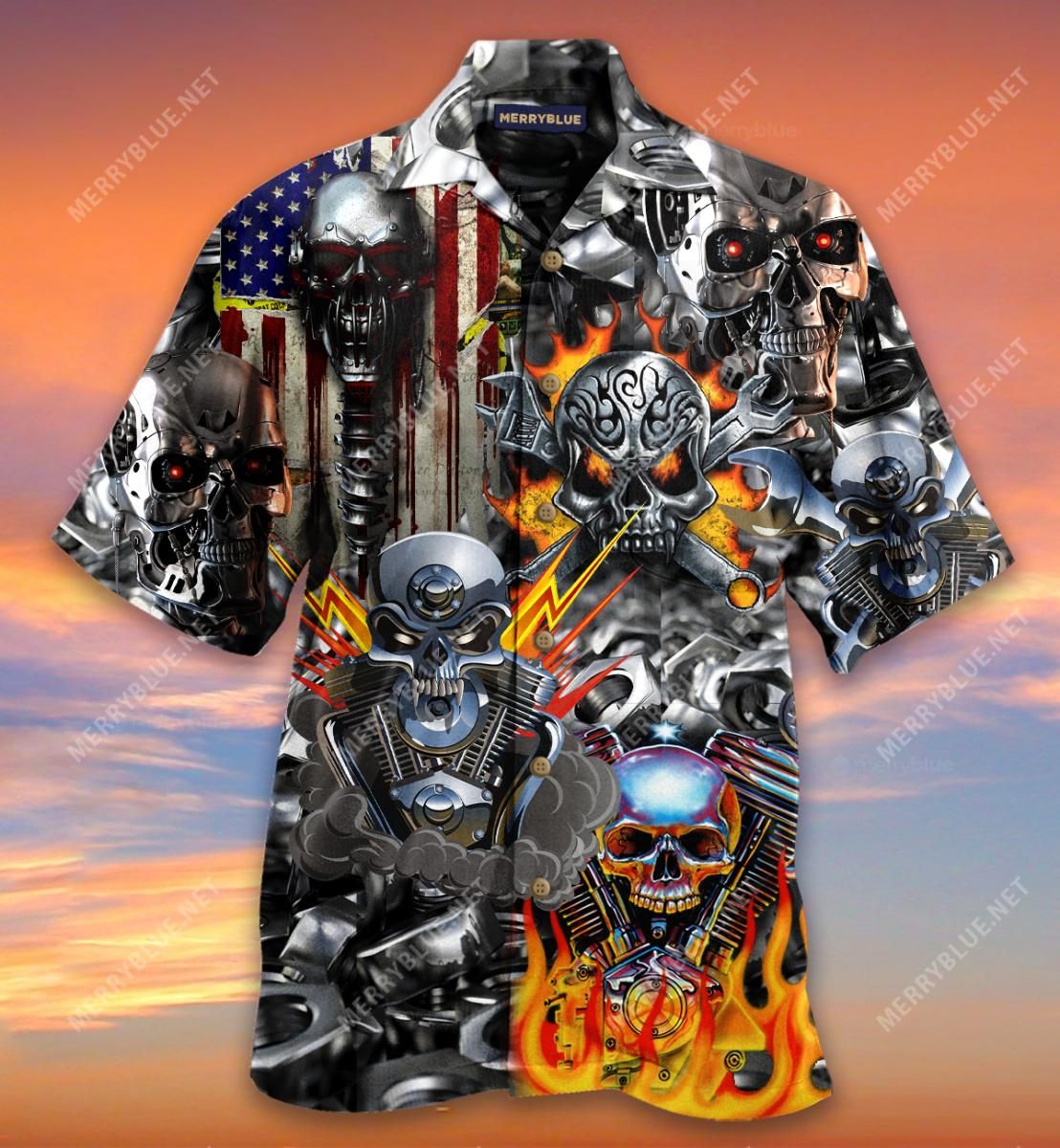 Don'T Fix Me Skull Aloha Hawaiian Shirt Colorful Short Sleeve Summer Beach Casual Shirt For Men And Women