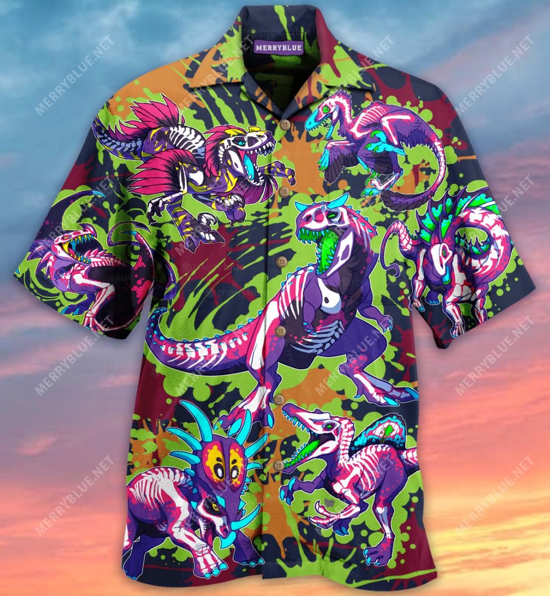 Don'T Forget To Be Rawrsome Aloha Hawaiian Shirt Colorful Short Sleeve Summer Beach Casual Shirt For Men And Women