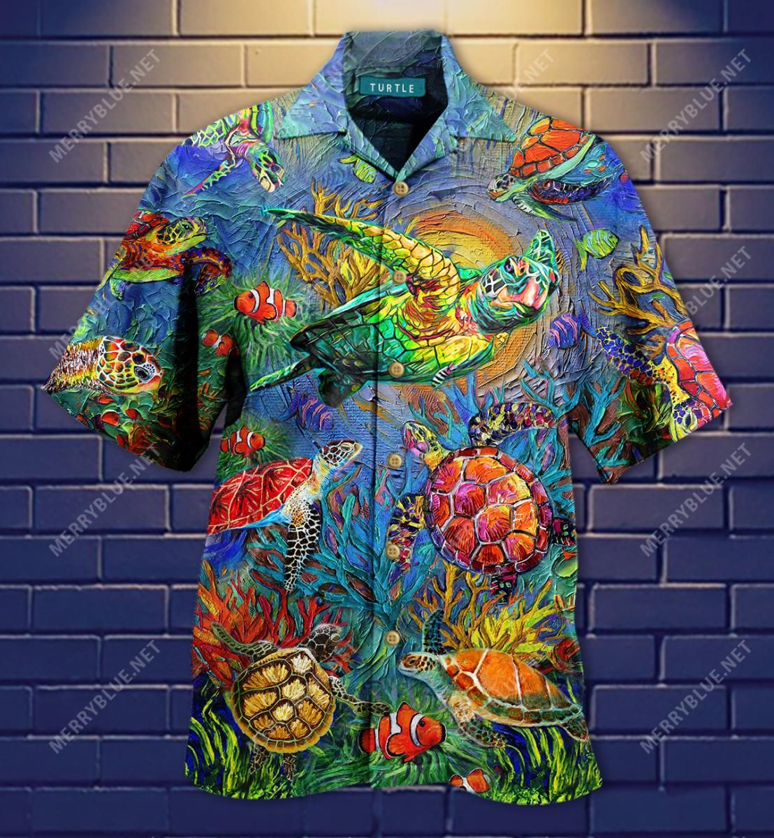 Have A Turtley Awesome Day Aloha Hawaiian Shirt Colorful Short Sleeve Summer Beach Casual Shirt For Men And Women