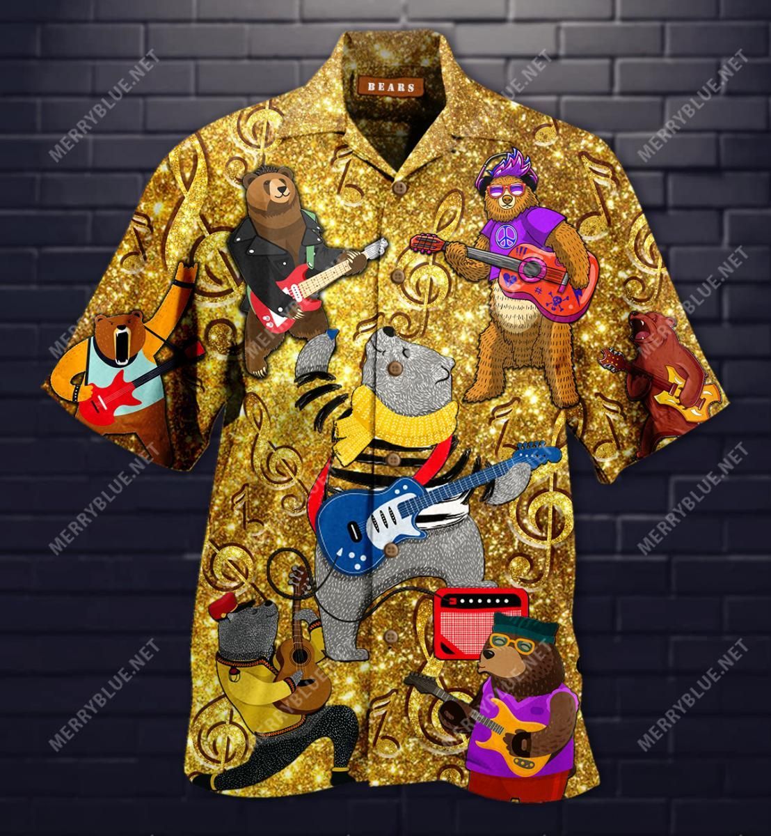 Honestly I Can'T Bear To Be Without A Guitar Aloha Hawaiian Shirt Colorful Short Sleeve Summer Beach Casual Shirt For Men And Women
