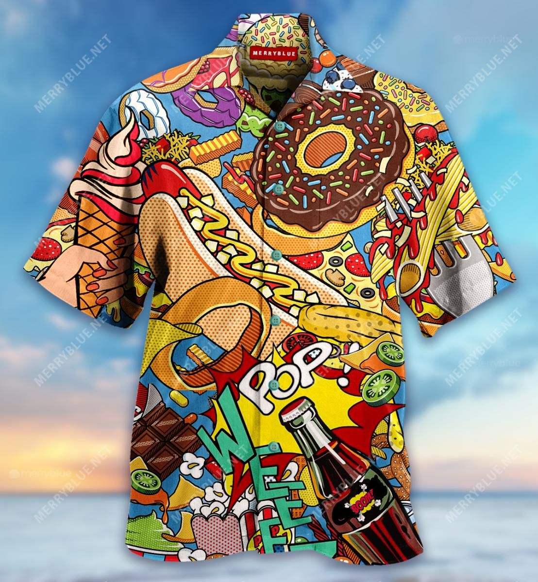 I Don'T Like Food I Love It Aloha Hawaiian Shirt Colorful Short Sleeve Summer Beach Casual Shirt For Men And Women