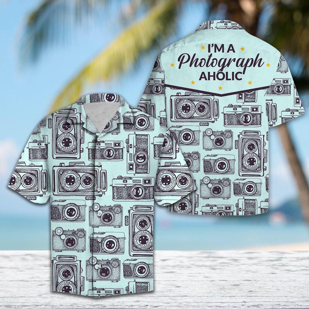 I'M A Photograph Aholic Aloha Hawaiian Shirt Colorful Short Sleeve Summer Beach Casual Shirt For Men And Women
