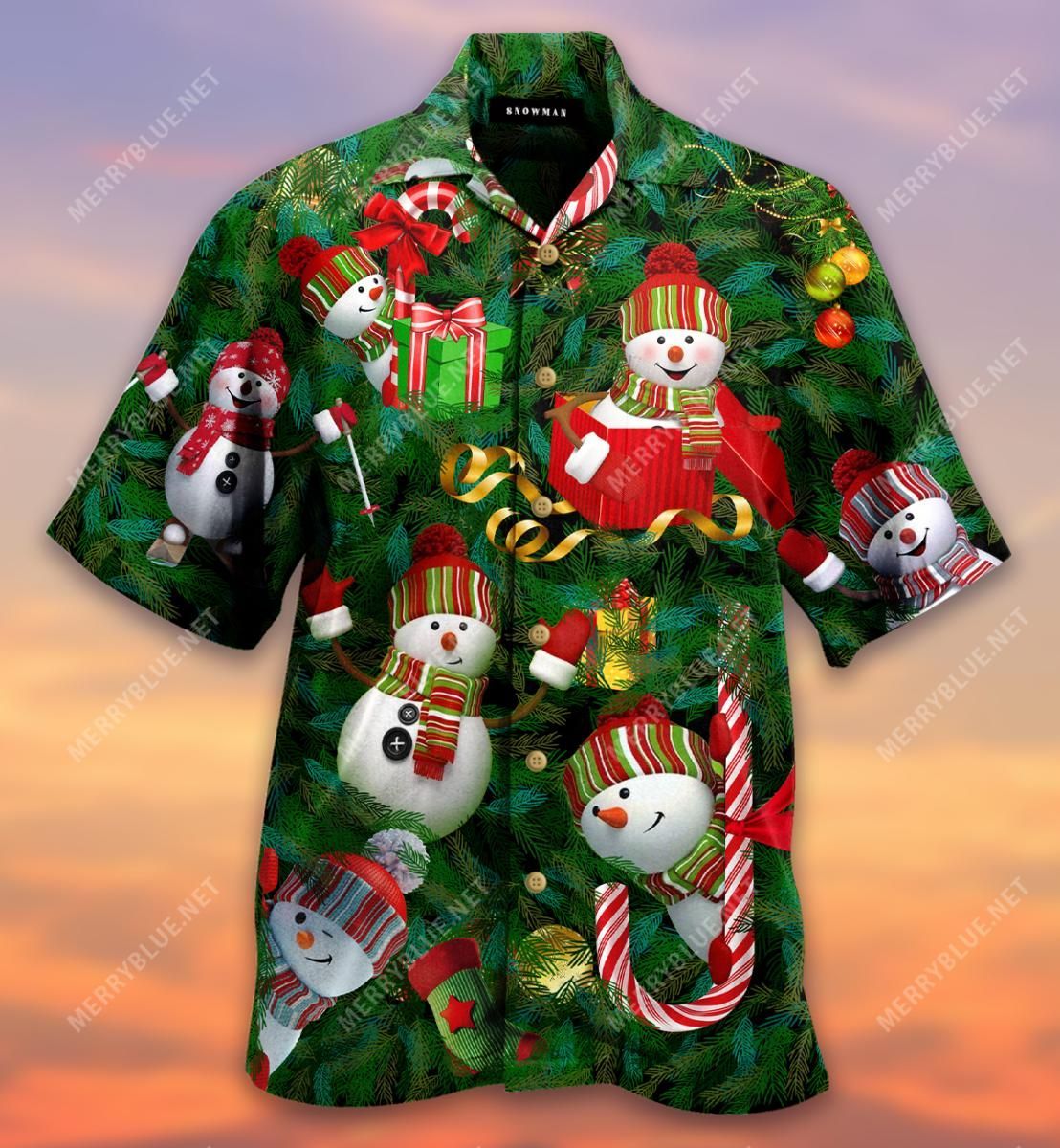 I'M Just A Little Snowman Aloha Hawaiian Shirt Colorful Short Sleeve Summer Beach Casual Shirt For Men And Women