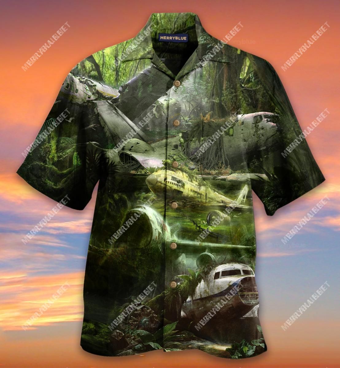 I'M Not Afraid Of Flying Airplane Wreck Aloha Hawaiian Shirt Colorful Short Sleeve Summer Beach Casual Shirt For Men And Women