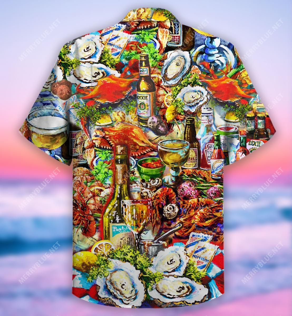 I'M On Seafood Diet Aloha Hawaiian Shirt Colorful Short Sleeve Summer Beach Casual Shirt For Men And Women