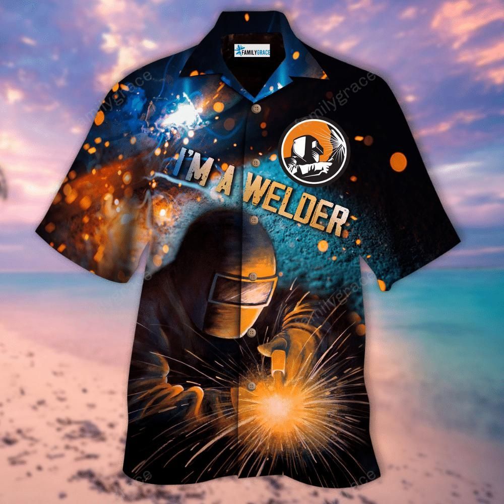 I'M Welder Aloha Hawaiian Shirt Colorful Short Sleeve Summer Beach Casual Shirt For Men And Women