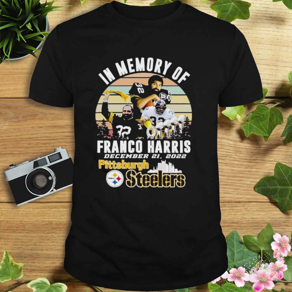 In Memory Of Franco Harris Steelers Shirt