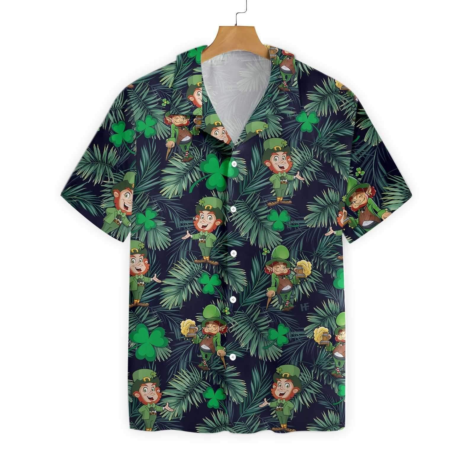 Irish Saint Patrick Day Aloha Hawaiian Shirt Colorful Short Sleeve Summer Beach Casual Shirt For Men And Women