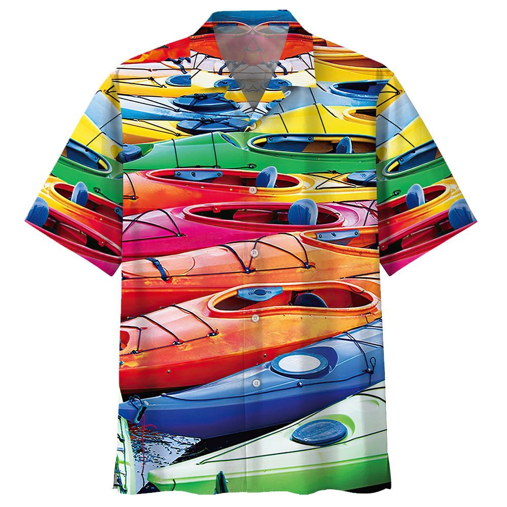 Kayak Aloha Hawaiian Shirt Colorful Short Sleeve Summer Beach Casual Shirt For Men And Women