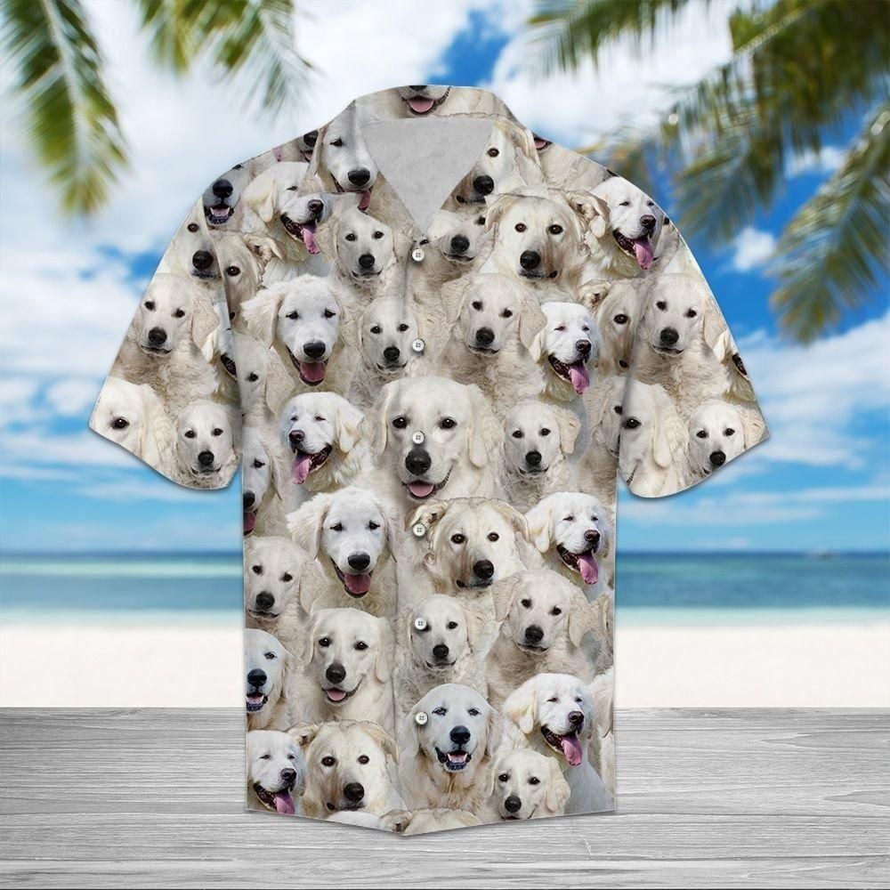 Kuvasz Awesome Aloha Hawaiian Shirt Colorful Short Sleeve Summer Beach Casual Shirt For Men And Women