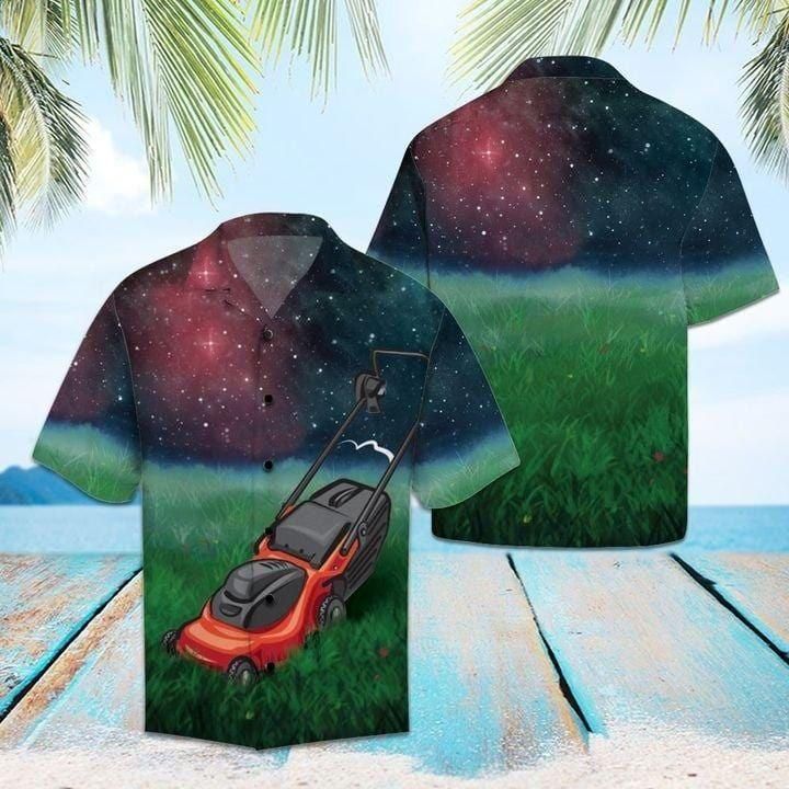 Lawn Mower Aloha Hawaiian Shirt Colorful Short Sleeve Summer Beach Casual Shirt For Men And Women